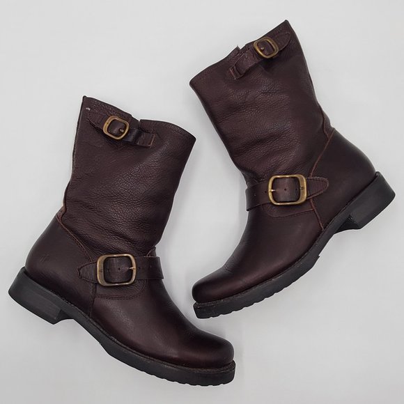 Frye Leather Moto Boots - Picture 3 of 15